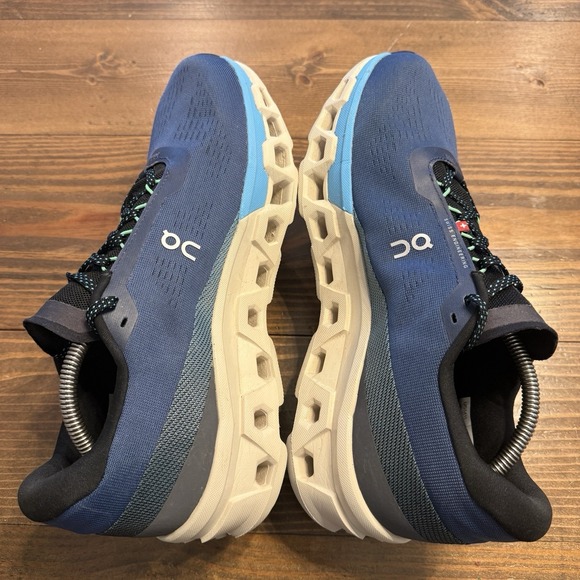 On Cloudmonster 2 Tempest Horizon Blue Men\'s Running‎ Shoe Size 11 EUC Cushion main image 7